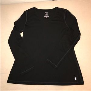 Danskin Long Sleeve Shirt- BLACK
